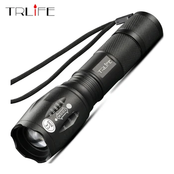 

8000LM LED Flashlight Bright Tactical Camping Fishing T6 V6 L2 Rechargeable Torch Waterproof Lanterna Self Defense Use 18650