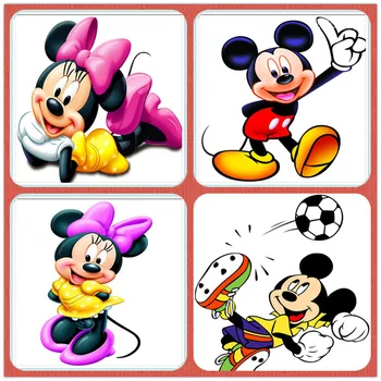 

cartoon Mickey Cross Stitch Kits Printed Diamond Mosaics Needlework Patterns Diamond Embroidery Icon Diy Diamond Painting