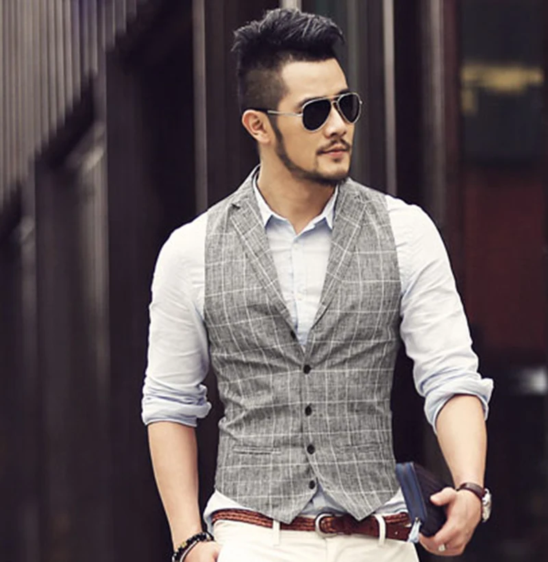 Popular Mens Linen VestBuy Cheap Mens Linen Vest lots from China Mens