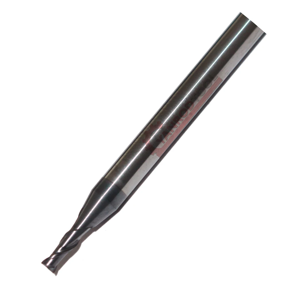 

2 flute square carbide end mill hrc55 with ALTiN coating for precision cutting in alloy steel