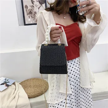 

Women Wild Casual Shopping Exquisite Messenger Bag Fashion Shoulder Small Square Straw Bag Bolsa Feminina De Ombro Vintage 50