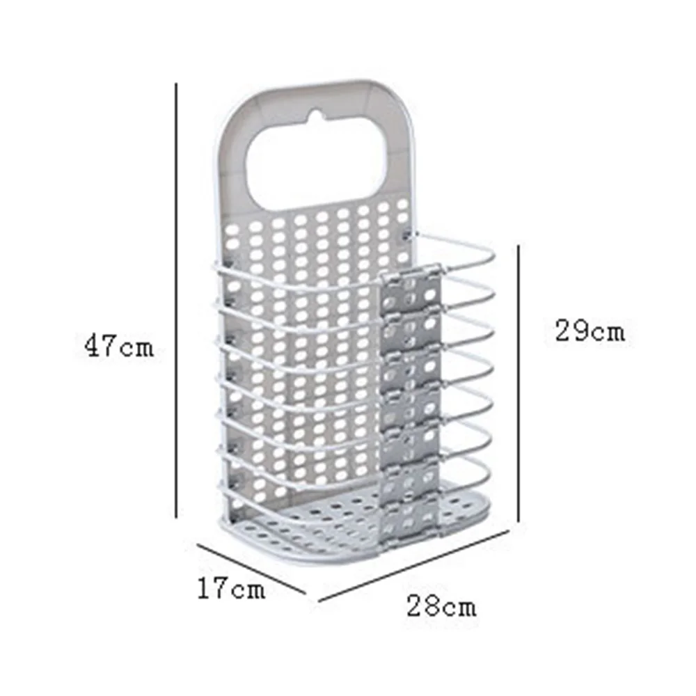 Корзина для хранения грязной одежды Складная Большая корзина для хранения белья на присоске подвесная корзина для шкафа корзина для хранения