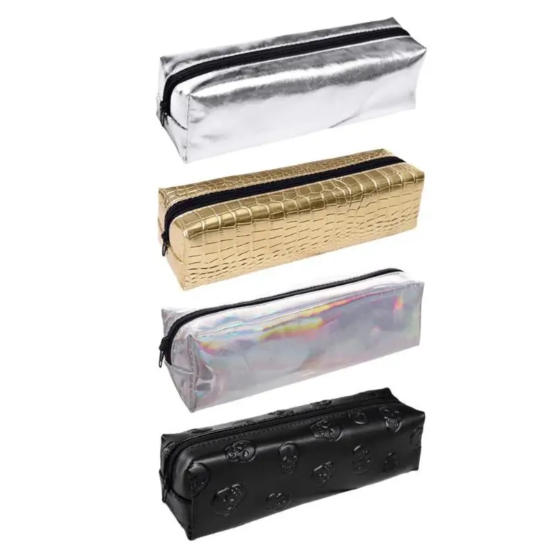 

Laser Waterproof Pu Cosmetic Bag Women Makeup Beauty Bag Hologram Holographic Cosmetic Holder Organizer Student Pen Clutch