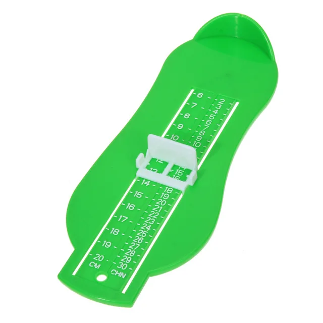 Детская измерительная обувь для малышей Размер Измерительная Линейка Инструмент детская обувь для малышей фитинги указателей ступни - Цвет: Green