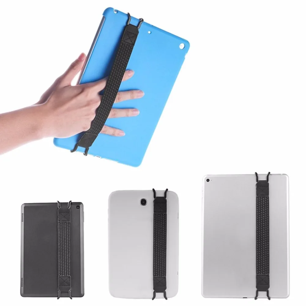 Universal Security Hand-strap With Metal Bracket Flexible Elasticated Strap Finished With Rubber Nodes For iPad Universal Security Hand-strap With Metal Bracket Flexible Elasticated Strap Finished With Rubber Nodes For iPad