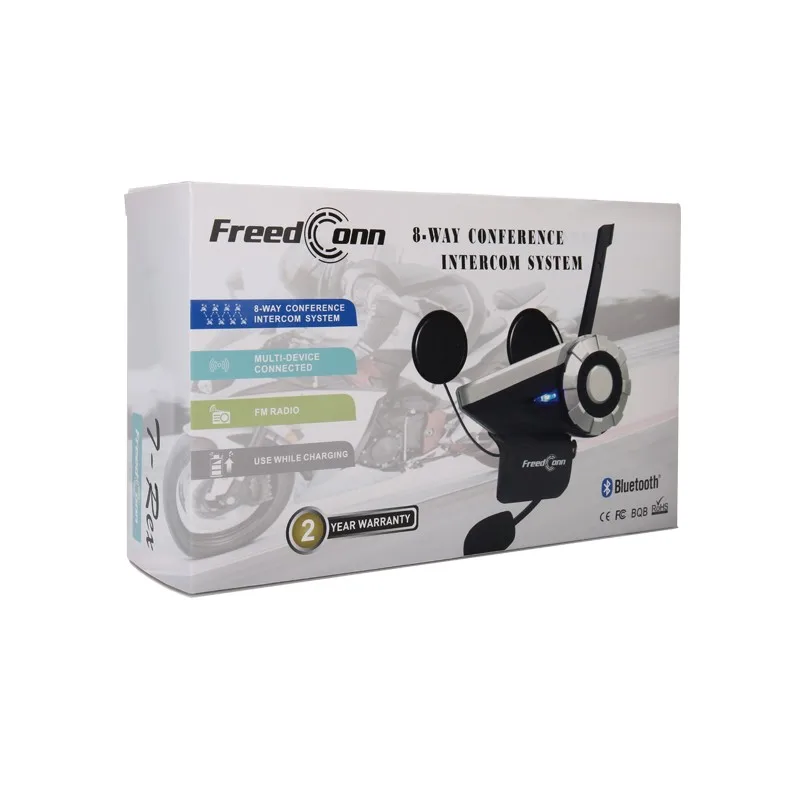 1 шт. Freedconn T Rex Full Duplex 1500 м 8 полосная мотоциклетная система для групповых