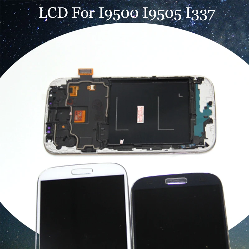ЖК дисплей для Samsung Galaxy S4 GT i9500 i9505 i337 кодирующий преобразователь сенсорного