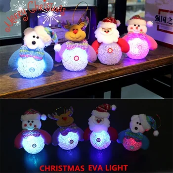 

Lovely Snowman Santa Claus Led Night Light Desk Doll Christmas Tree Decoration Hanging Table Lamp Luminous Nightlight