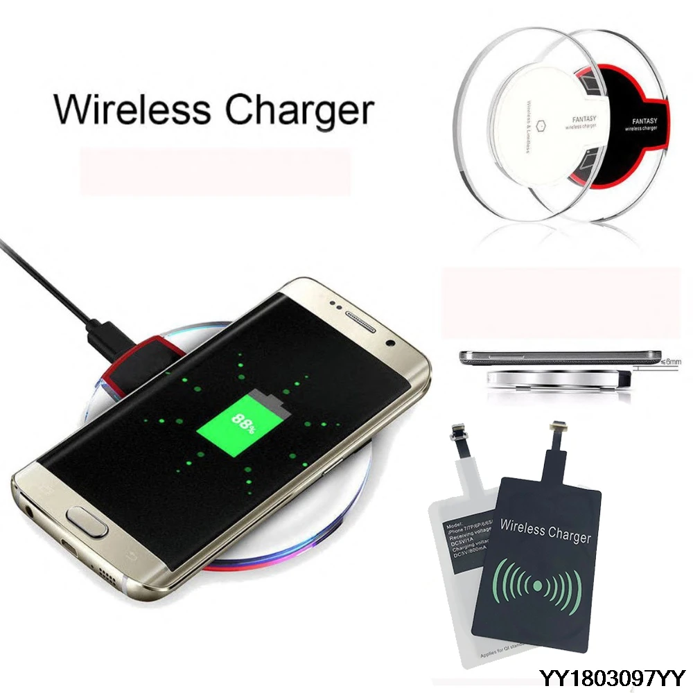 

Wireless Chargers receiver Universal Qi Wireless Charger Receiver Charging Adapter Receiver Pad Coil For iPhone For Andriod
