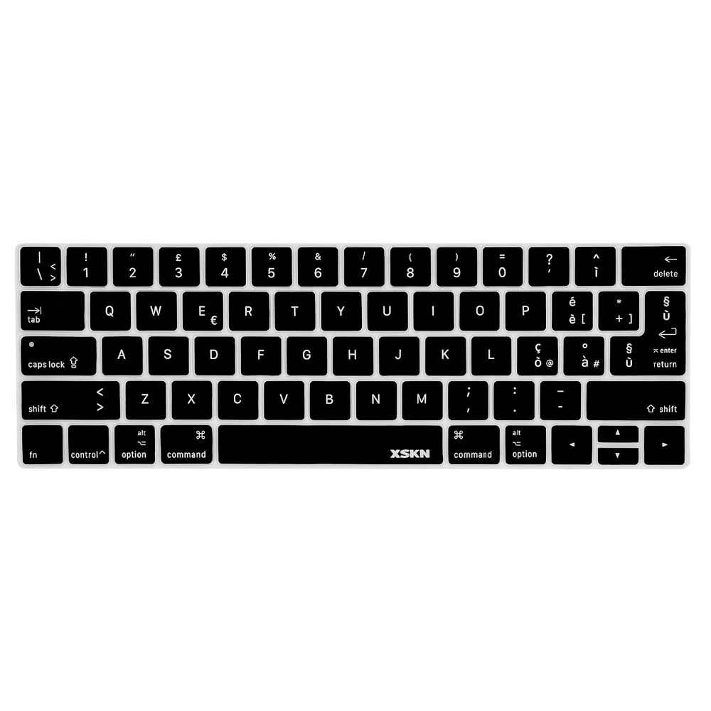XSKN Italian Silicone Keyboard Skin Italiano Protector for 2016 New Macbook Pro 13.3 Inch A1706 & 15.4 Inch A1707 Plus Gift
