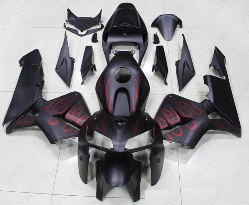 Body Kits CBR 600 RR 2005 2006 Matte Black Red Frame Full Body Kits CBR