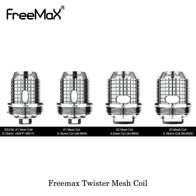 50 шт./лот) Freemax Твистер сменная спиральная электронная сигарета S316L X1 0.12ohm 0.15ohm/X2 0.2ohm/X3 0.2ohm сетки для Fireluke