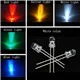 20pcs X 5 color = 100pcs 3mm white red yellow blue green Light-emitting diode Super Bright Light Bulb Led Lamp New Round
