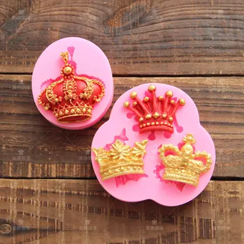 

New arrival Fondant cake silicone mold Fondant mold cupcake Dry Pace Decorative Decorative mold Crown shape craft mold DIY tools