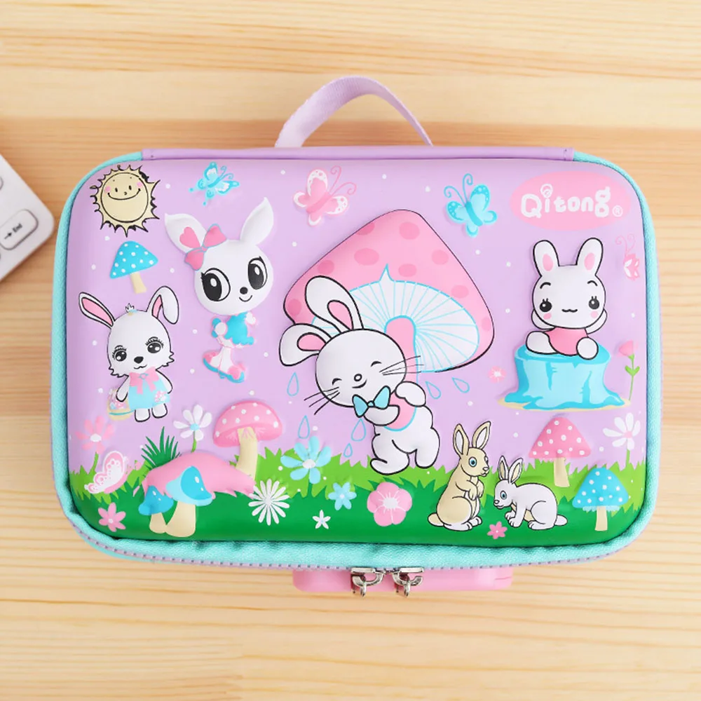 Милый школьный пенал в Корейском стиле для девочек и мальчиков 3D чехол ручек