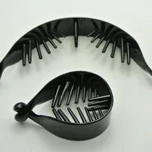 10 черных пластиковых зажимов типа "банан", зажим для волос, конский хвост, держатель 58 мм для рукоделия