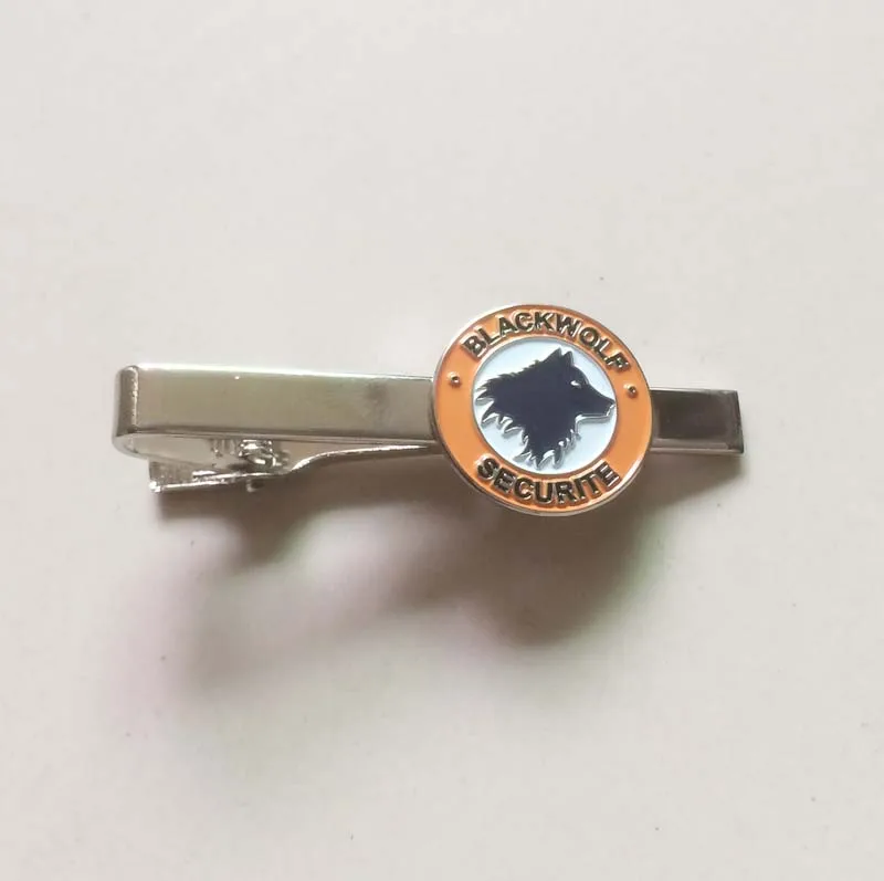 

Black Wolf Metal Silver Tie Clip for Men/Tie Bar 20mm Iron with Nickel Plating&1 Accessories on Back MOQ50pcs free shipping