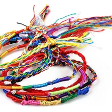 Браслеты 50 шт. ювелирных изделий Лот плетеные Пряди браслеты дружбы браслеты ручной работы Acero неизбежные joyeria Mujer M#1