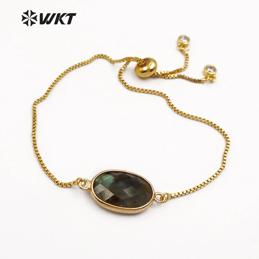 

WT-B420 Wholesale 5pcs Wholesale Fashion Elegant Design Natural Stone Necklaces Connector Electroplated for women jewelry