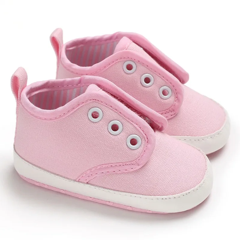 Детские холщовые ботиночки новорожденных осенние парусиновые модные для маленьких мальчиков и девочек обувь малышей Мягкий Хлопок