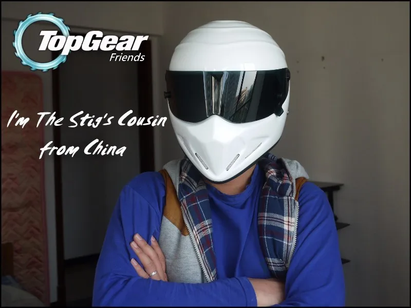 Для Top gear шлем Стига Casco De Motocicleta с черный с козырьком/Capacete как Симпсон свинья/белый мотоциклетный шлем I'm Stig