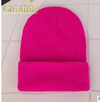 New Autumn Winter Korean Casual Set Head Beanies Men Women Couple Knit Caps Gray Blue Black White Red Elastic Warm Wool Hats