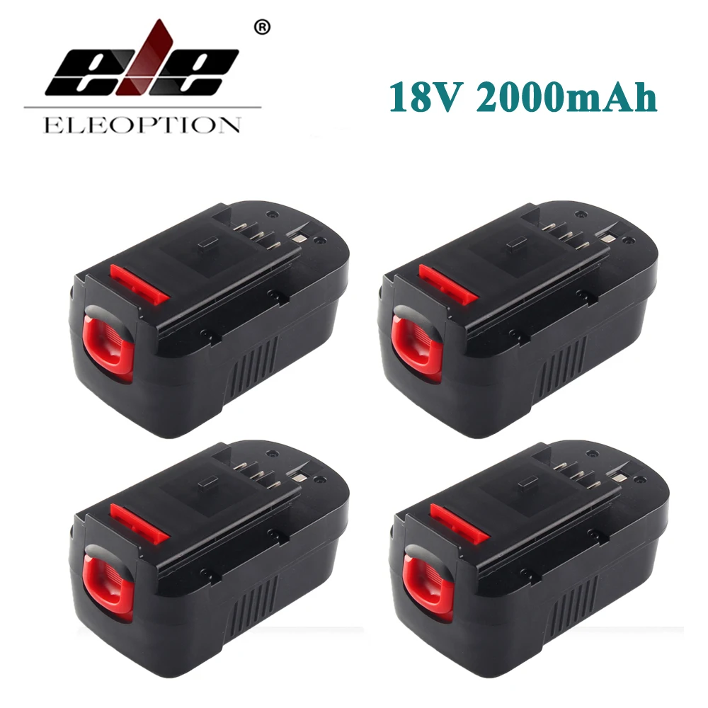 ELEOPTION 4PCS High Quality 18V 2000mAh NI CD Replacement