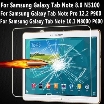

Tempered Glass for Samsung Galaxy Note 8.0 10.1 Pro 12.2 Screen Protector for Samsung Galaxy Note N5100 N8000 P600 P601 P900