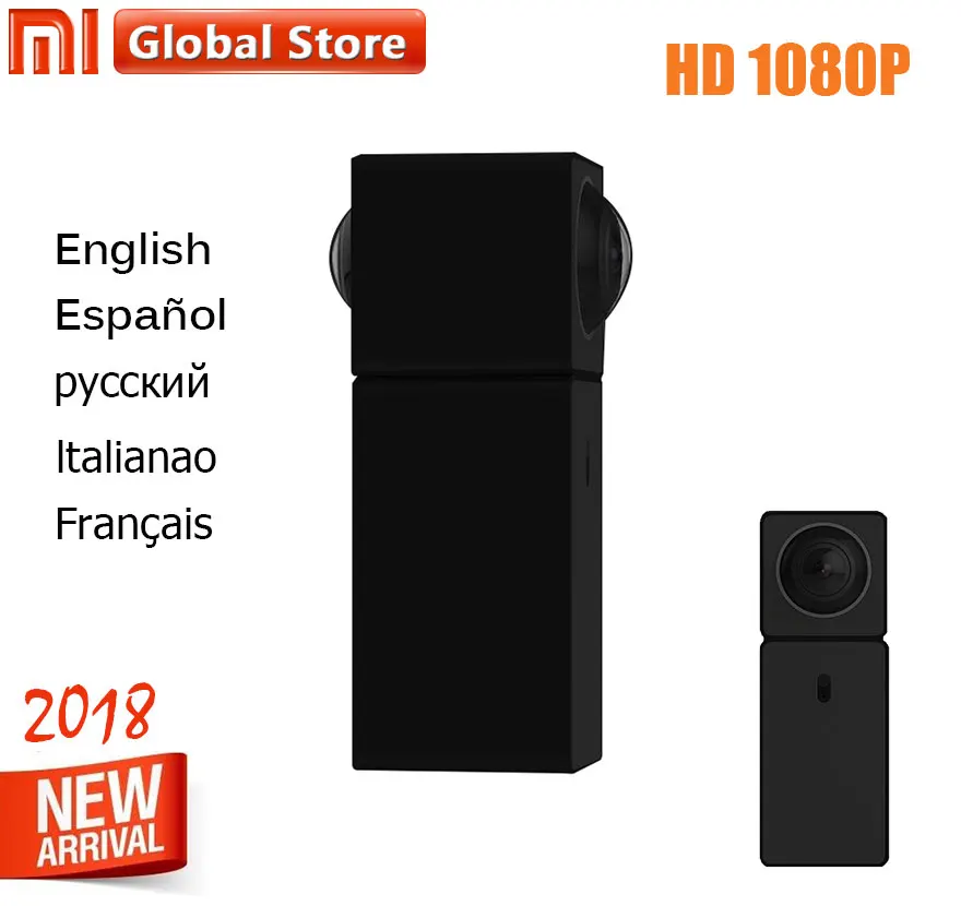 

Xiaomi hualai Xiaofang Smart Web Cam Dual Lens 1080P Wifi Panoramic View Dafang IP camera Wireless SD Card Slot for Smart Home