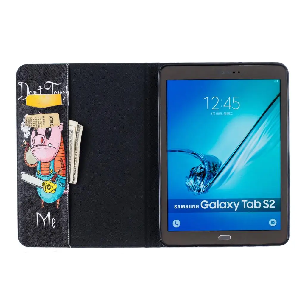 Capa para tablet com suporte de couro