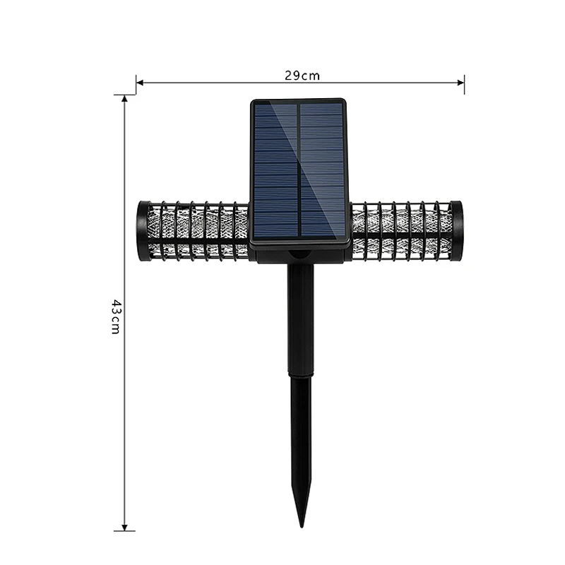 Светодиодный уличный дворовый садовый светильник на солнечной энергии против комаров насекомых вредителей жуков Zapper ловушка usb-фонарь