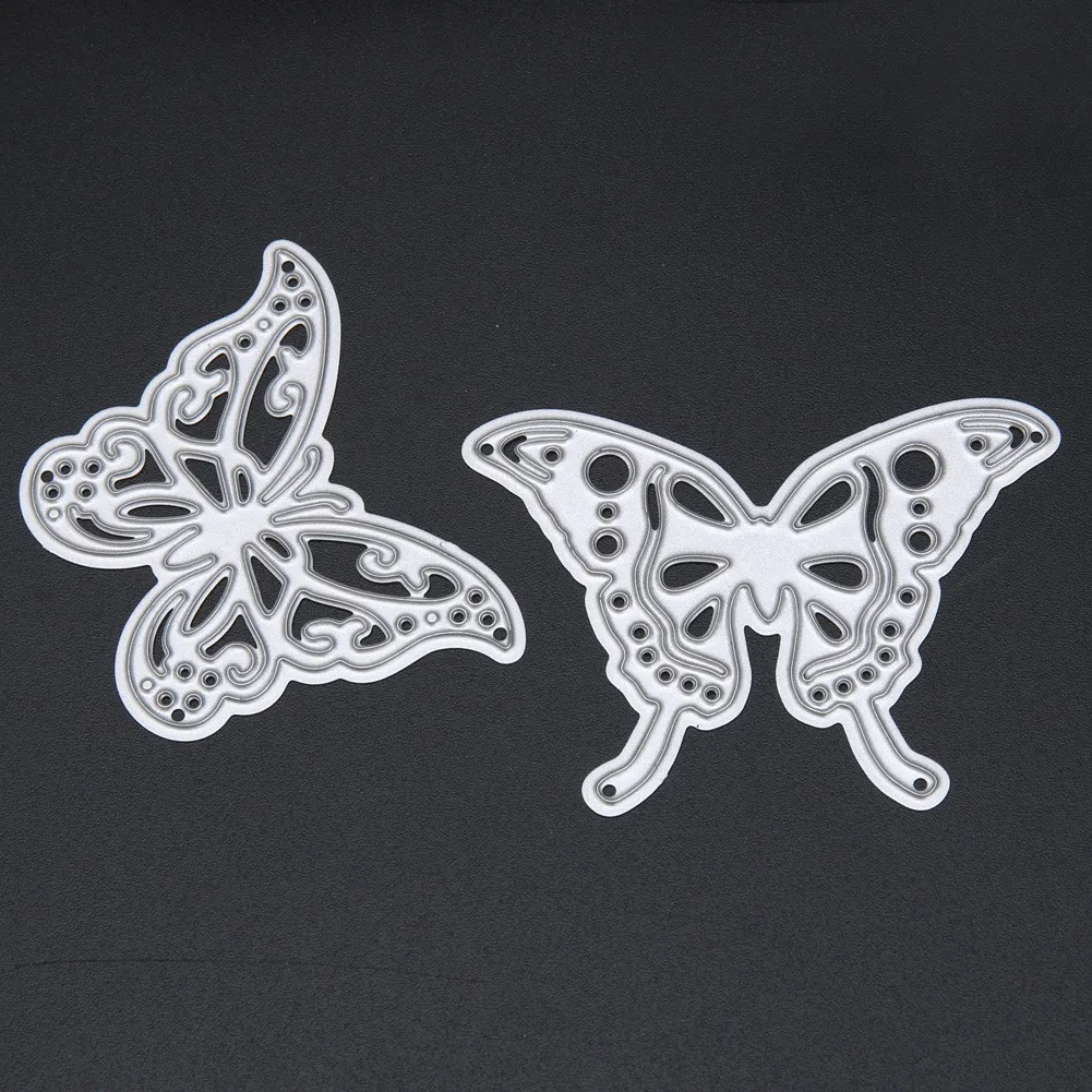 Buy 2pcs/set Cutting Dies Metal Butterfly Cutting Dies