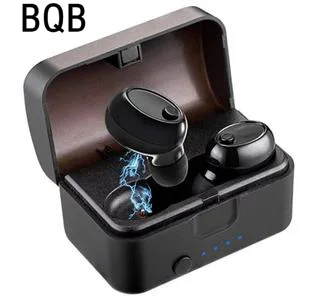 

2019 new BQB Bluetooth 5.0 mini Bluetooth headset binaural stereo support power display / call function / support music
