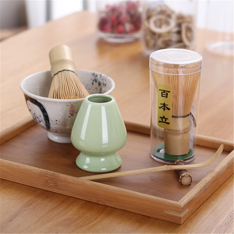 Японский стиль чайные кисти Церемония Бамбук, зеленый чай венчик для пудры матча Бамбук Chasen Творческий чай аксессуары