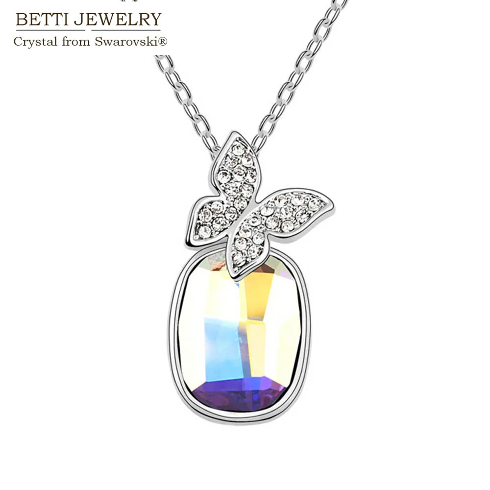 

2016 New Arrival Charming Crystal butterfly pendant necklace With Crystals from SWAROVSKI good for Valentine's Day gift