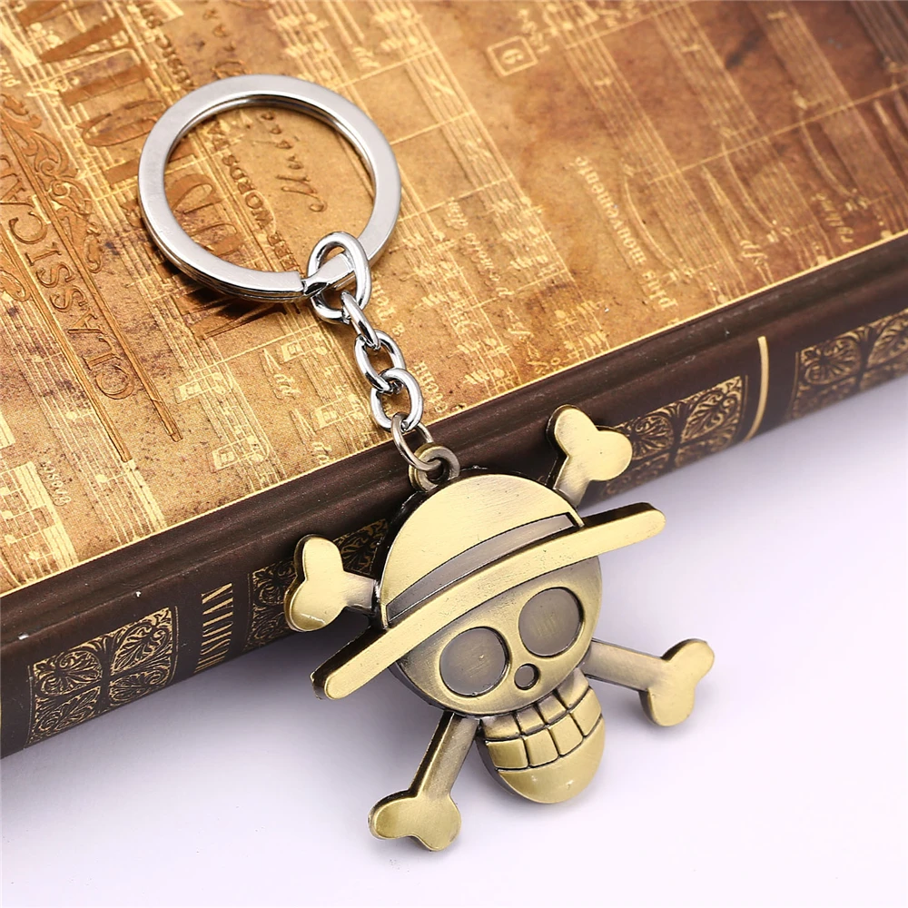 Аниме One Piece Straw Hat Пираты Луффи Чоппер брелок тон цинковый сплав фото фигурки