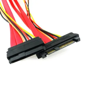 

10pcs/lot CY SAS Hard Disk drive SFF-8482 SAS Cable 29Pin Male to Female extension Cable 50cm