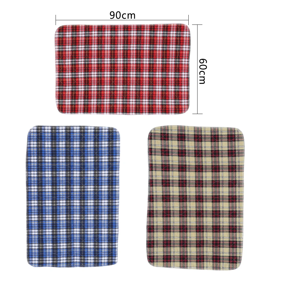 

3 Colors Soft Reusable Adult Insert Liners Washable Thickening Cloth Nappy 3 Layers Diaper Nappies Urine Collector Health Care