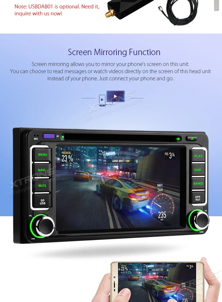 Sale 6.2" Android 7.1 OS Car DVD Multimedia for Toyota Corolla 2000-2006 & Prado 1996-2009 & 4Runner 2002-2009 & Sequoia 2003-2007 9