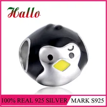 Эмаль животных Пингвин бисера Рождественские Подвески для изготовления ювелирных изделий Подходит для берлоки для пульсера perles pour la изготовление de bijoux