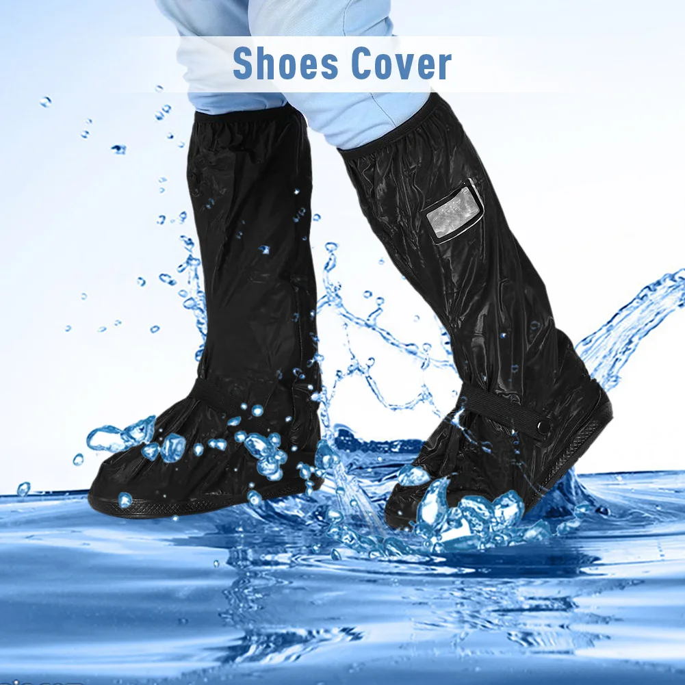 Motorcycle Scooter Bike Cycling Waterproof Rain Shoes Cover for Rainy Snowy Day Non-Slip Boot Covers Botas Para Moto impermeable