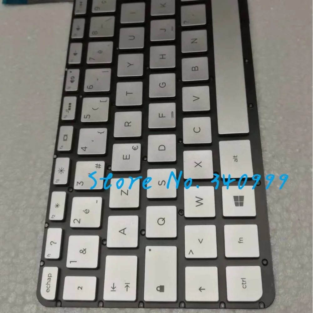 Azerty para hp Novo Teclado Envy 15-u002xx 15-u010dx 15-u011dx Prata Francês Clavier 15-u000 X360 - Imagem 4