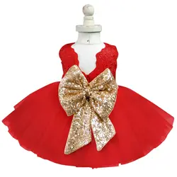Модное платье для маленьких девочек вечерние Дамское Платье для девочки юбка-пачка Новый год Рождественский Костюм Детское нарядное