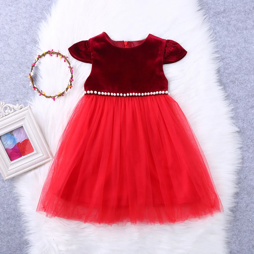 MUQGEW/Детский костюм на год; детское Замшевое платье с вышивкой и жемчужинами; платье принцессы; roupas infantis menina vestidos;# y2