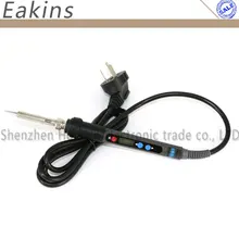 Цифровой дисплей с подсветкой регулируемый термостат Электрический паяльник 90 Вт 220 В паяльные инструменты