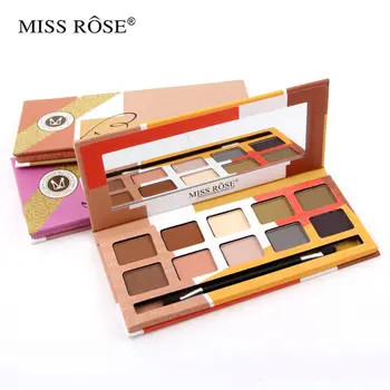 

Miss Rose 10 Colors Eye Shadow Makeup Matte Pearl Shimmer Eyeshadow Earth Color Grapefruit Eyeshadow Palette Cosmetic Make Up