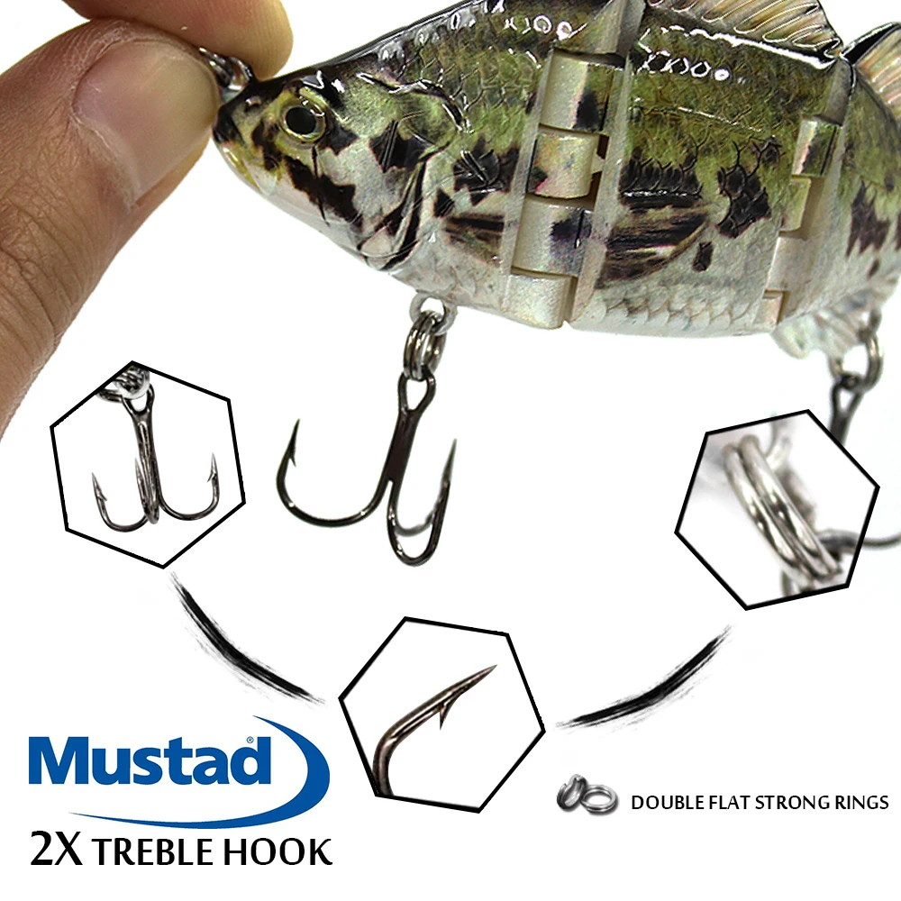 10 cm 21g Señuelos de Pesca natación Multi articulado 4 secciones Isca Artificial Pesca cebo duro Wobblers Pesca anzuelos aparejos Peche