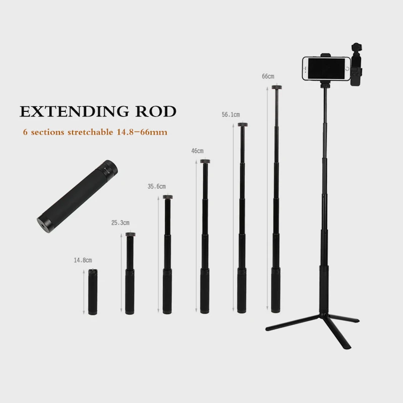 osmo Pocket  Extended selfie sticktripod Handheld gimbal stabilize holder For DJI osmo Pocket camera  accessories 1 (39)