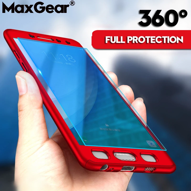 

360 Full Cover Case For SamSung Galaxy Fit M10 M20 A50 A30 A9 2018 J4 Core S10E S10plus S10 Tempered Glass Screen Protector Etui