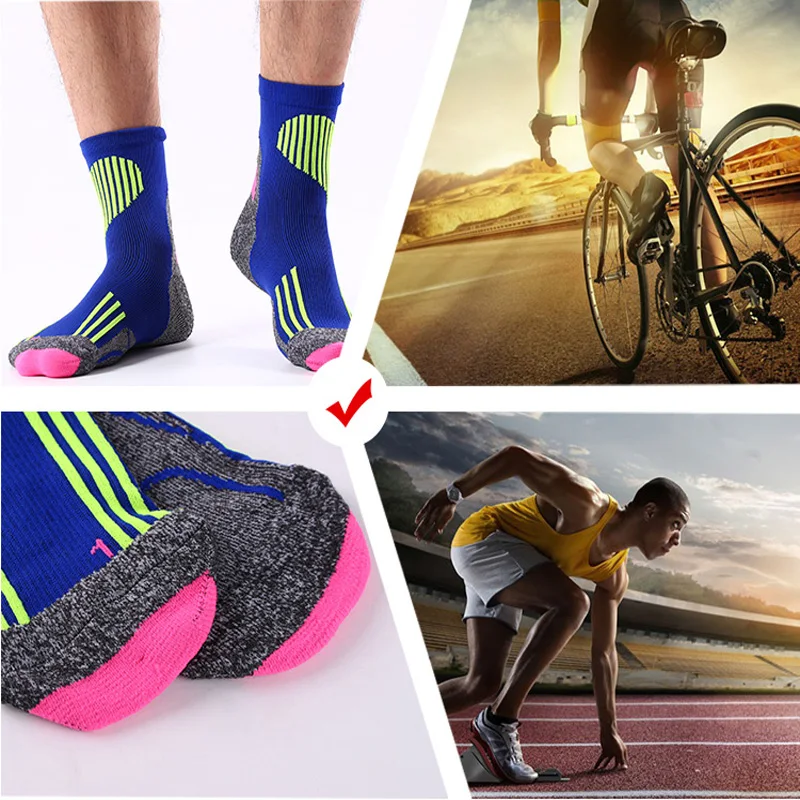 Супер Элитные брендовые профессиональные велосипедные носки, инновационные короткие жаккардовые полосатые носки для верховой езды, бега, Походов, Кемпинга для мужчин/женщин
